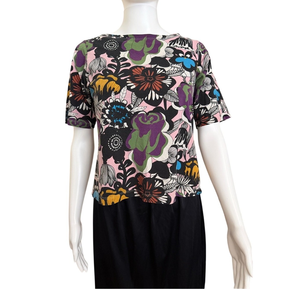 Uniqlo X Marimekko Floral Boxy Short Sleeve T-Shirt Size Small